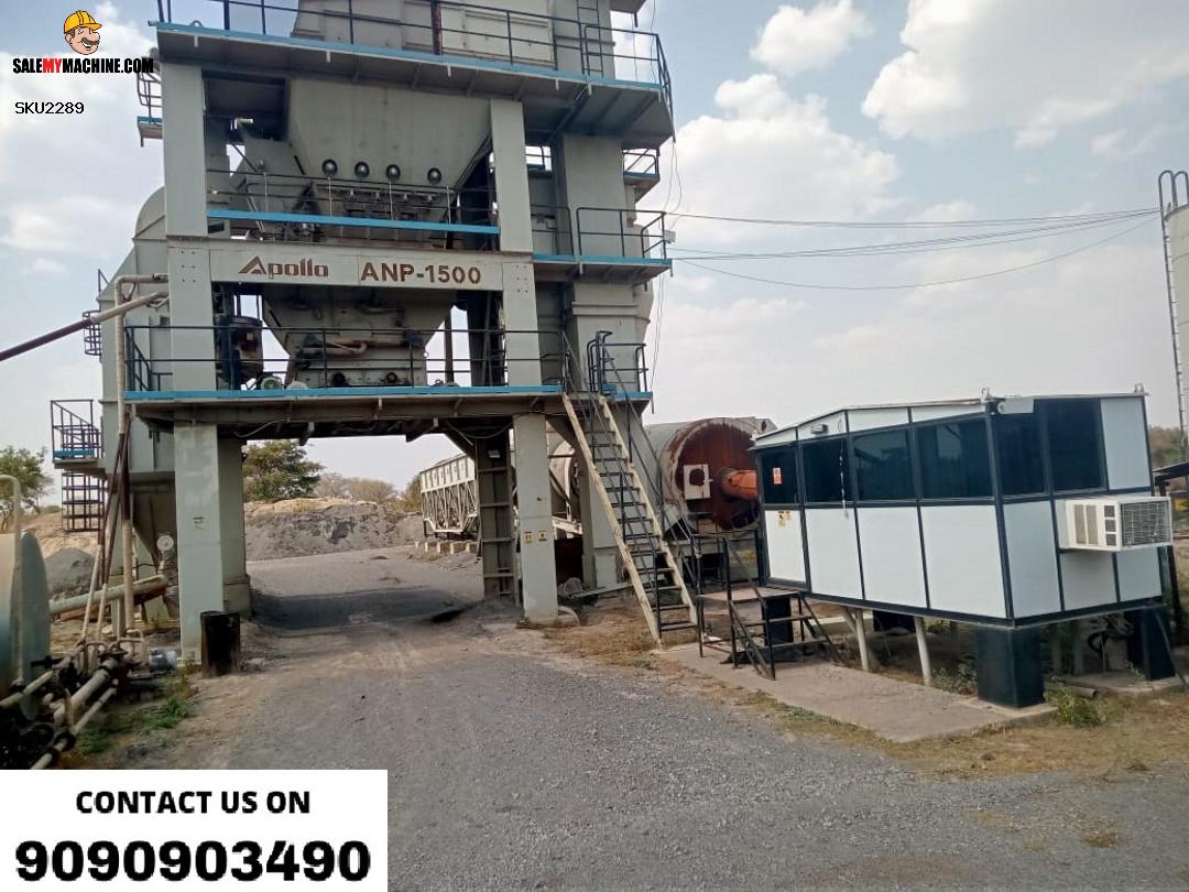 APOLLO ANP1500 BATCH MIX TYPE HOT MIX  PLANT WITH SILENT DG